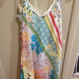 Johnny Was Silk Dress with Slip NWT